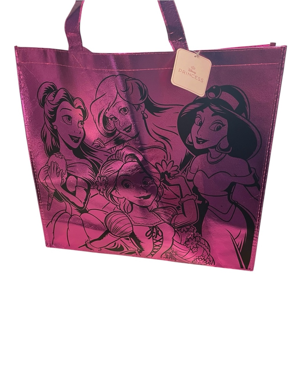 Disney Metallic Magenta Princess Tote Bag